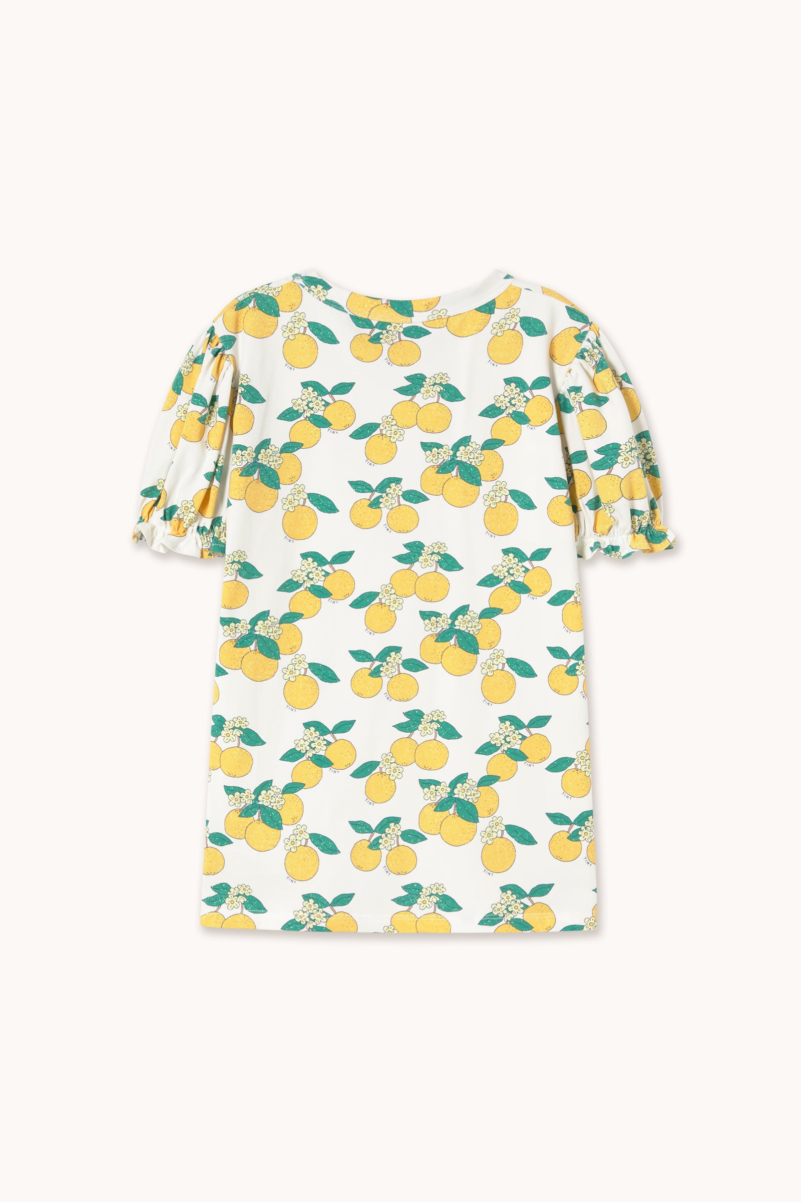 Oranges Puff Sleeve Dress