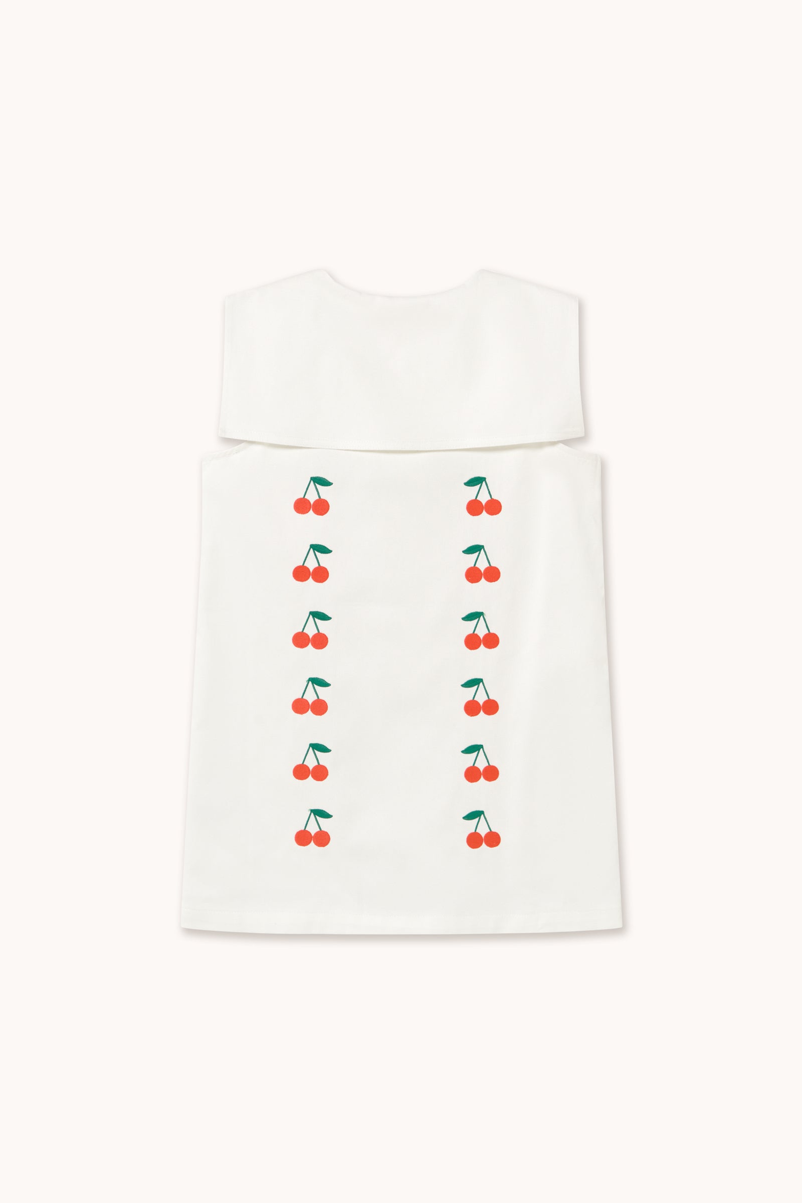 Mini Cherries Twill Dress Organic Cotton