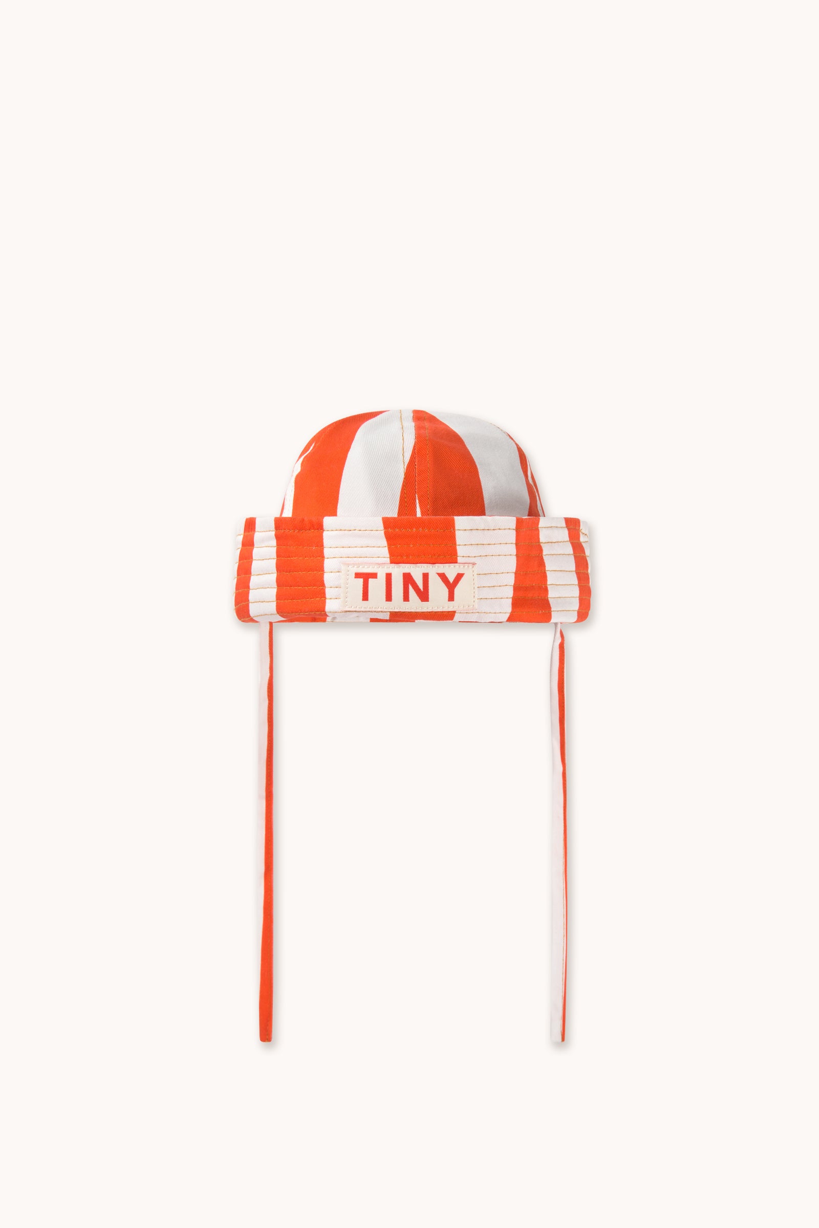 Stripes Twill Sailor Hat Orange Organic Cotton