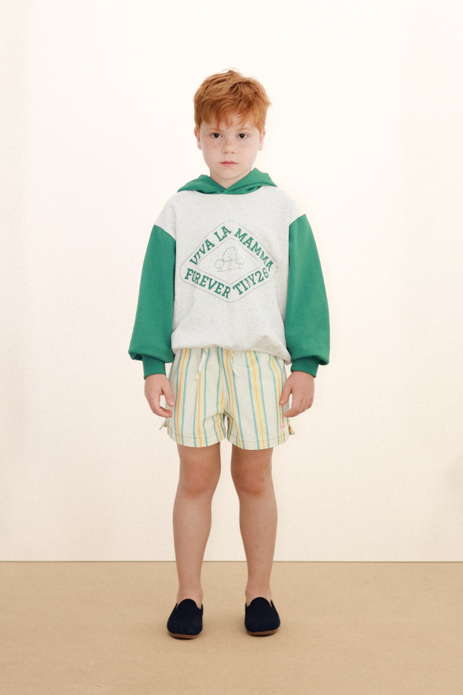 Multicolor Stripes Shorts Organic Cotton