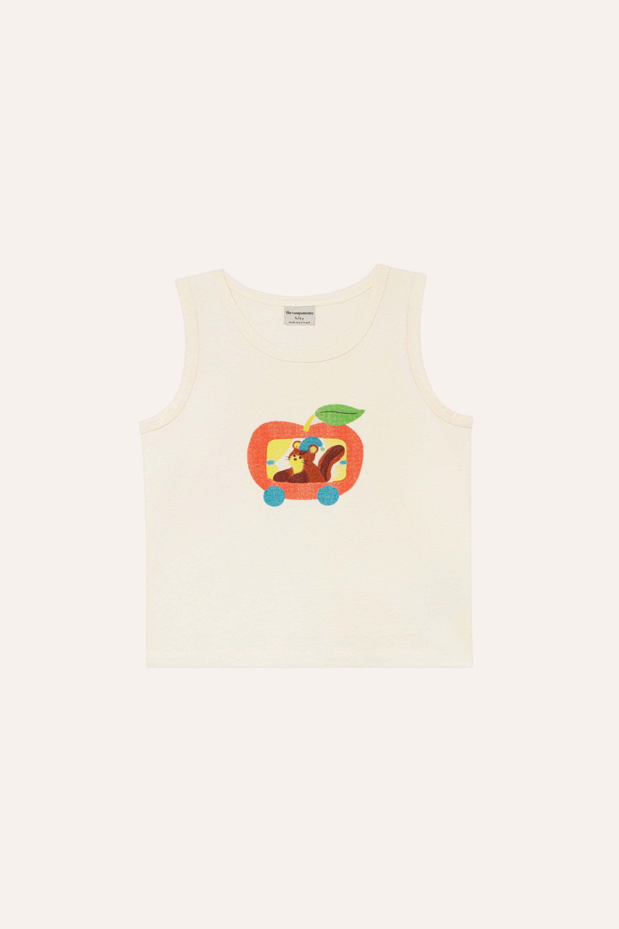 Squirrel in an Apple Tank Top Organic Cotton