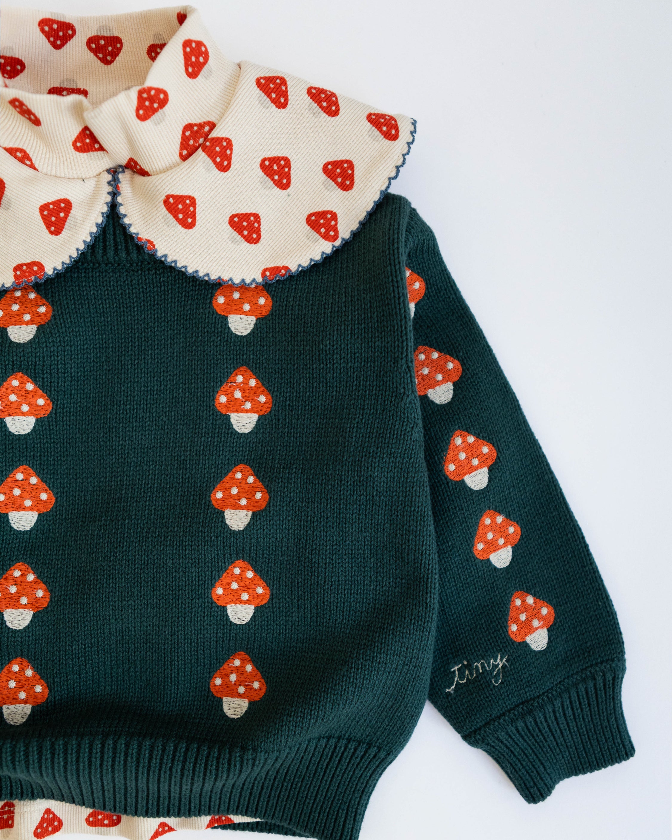 Tinycottons Mini Mushrooms Sweater Organic Cotton