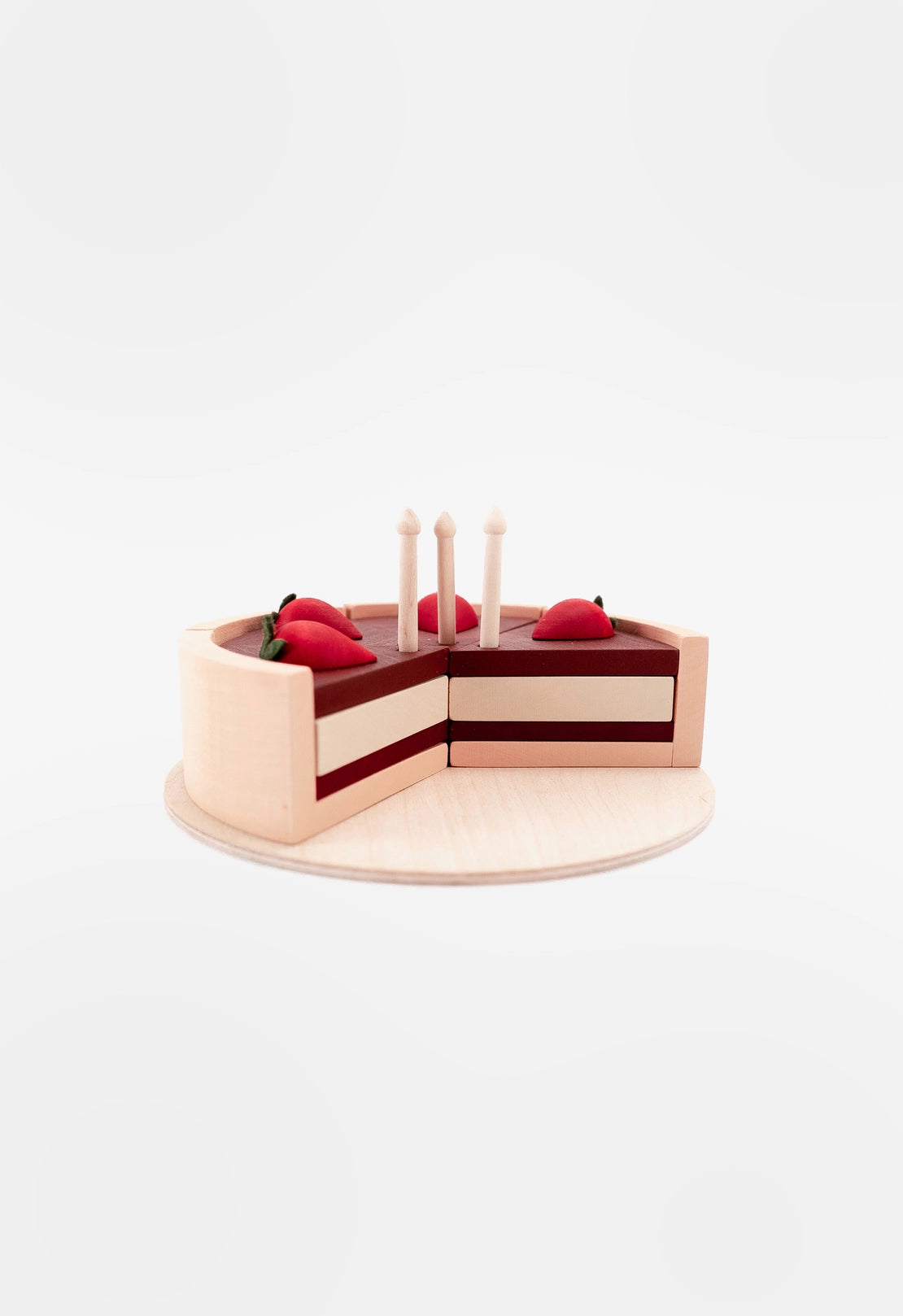 Wooden Stackable Chocolate Cake
