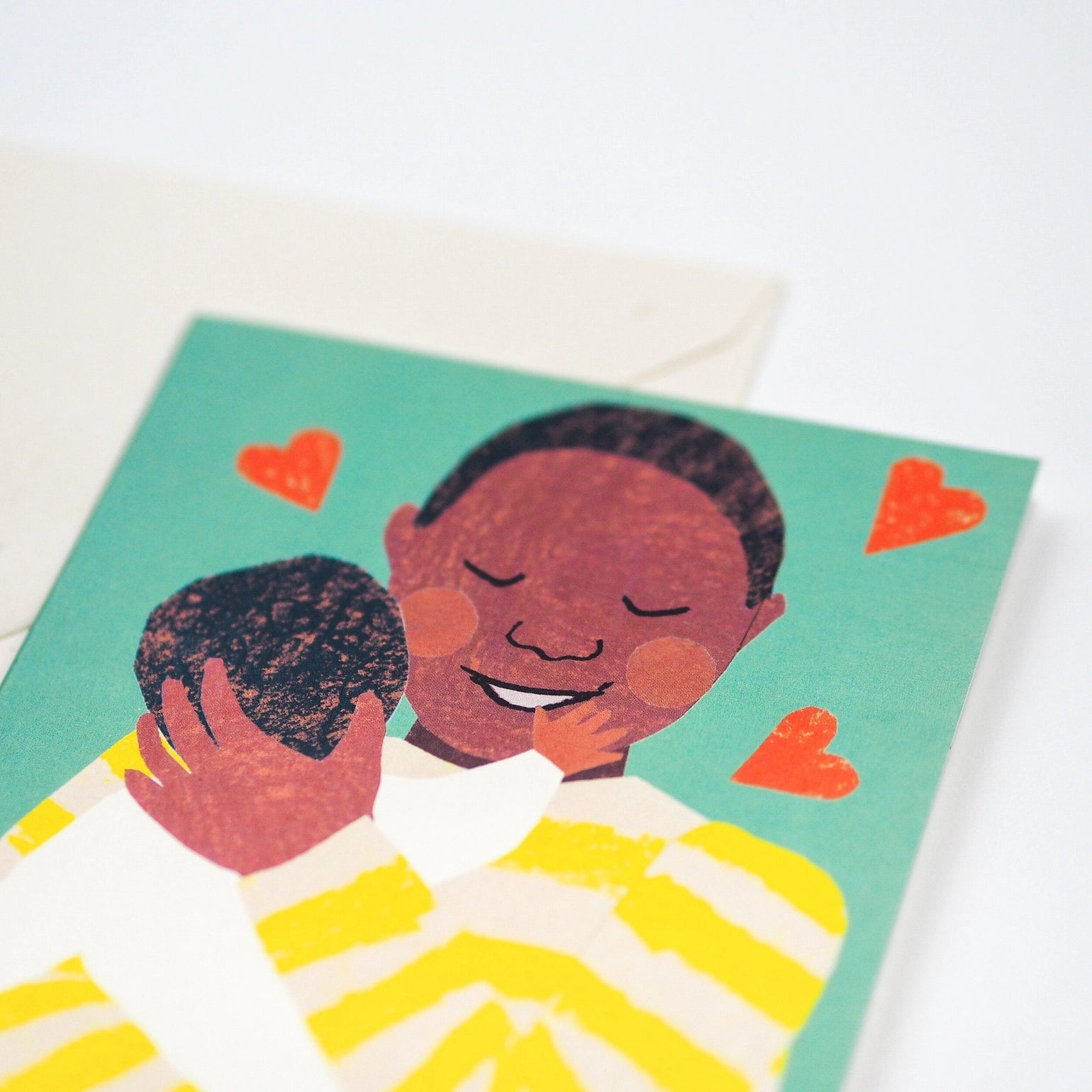 New Baby Cuddle Card Green