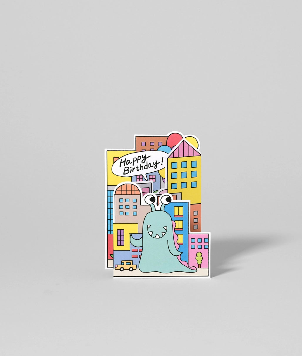 Mega Monsters Birthday Fold Out Card image 1