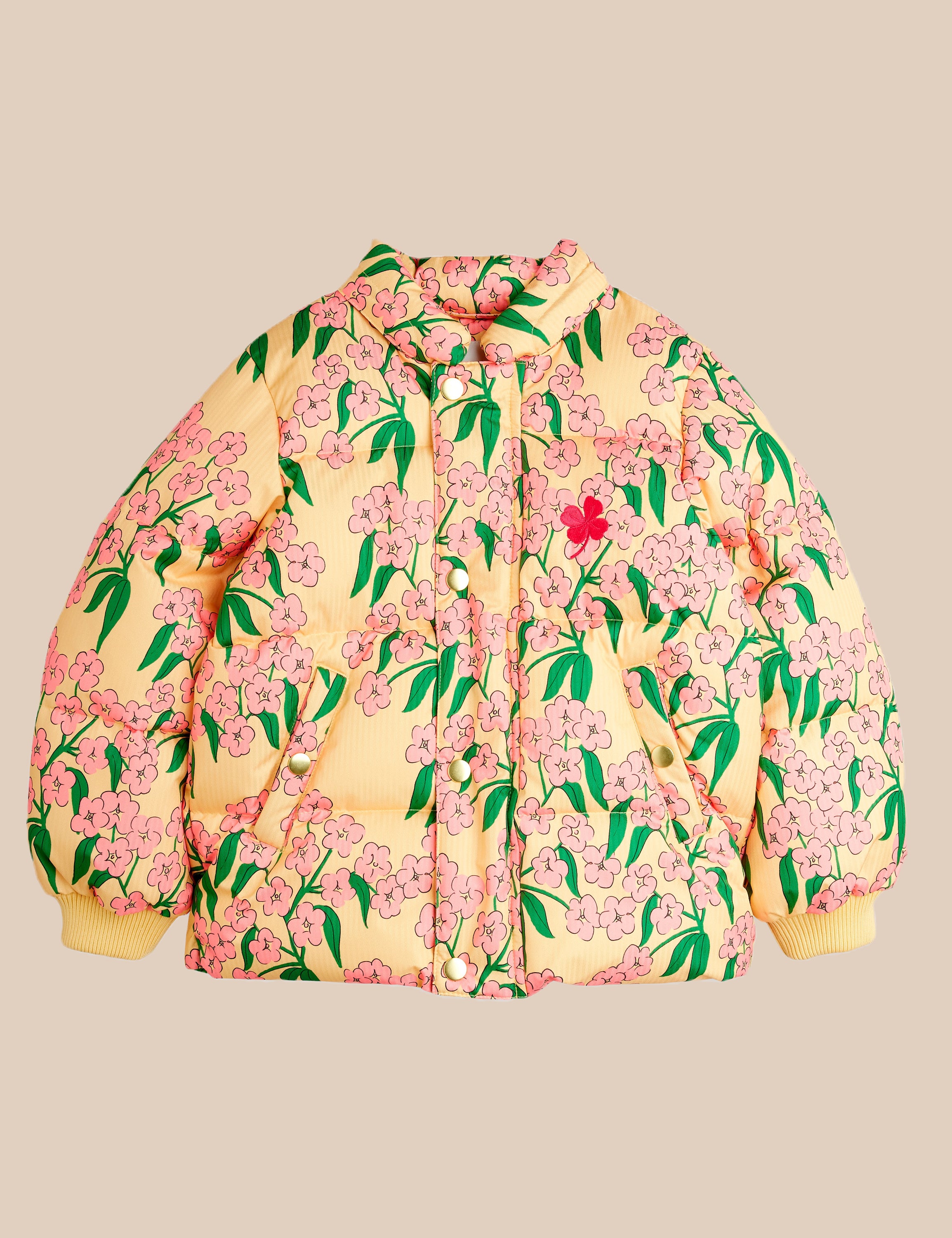 Alpine Flowers Hooded Puffer Jacket image 2