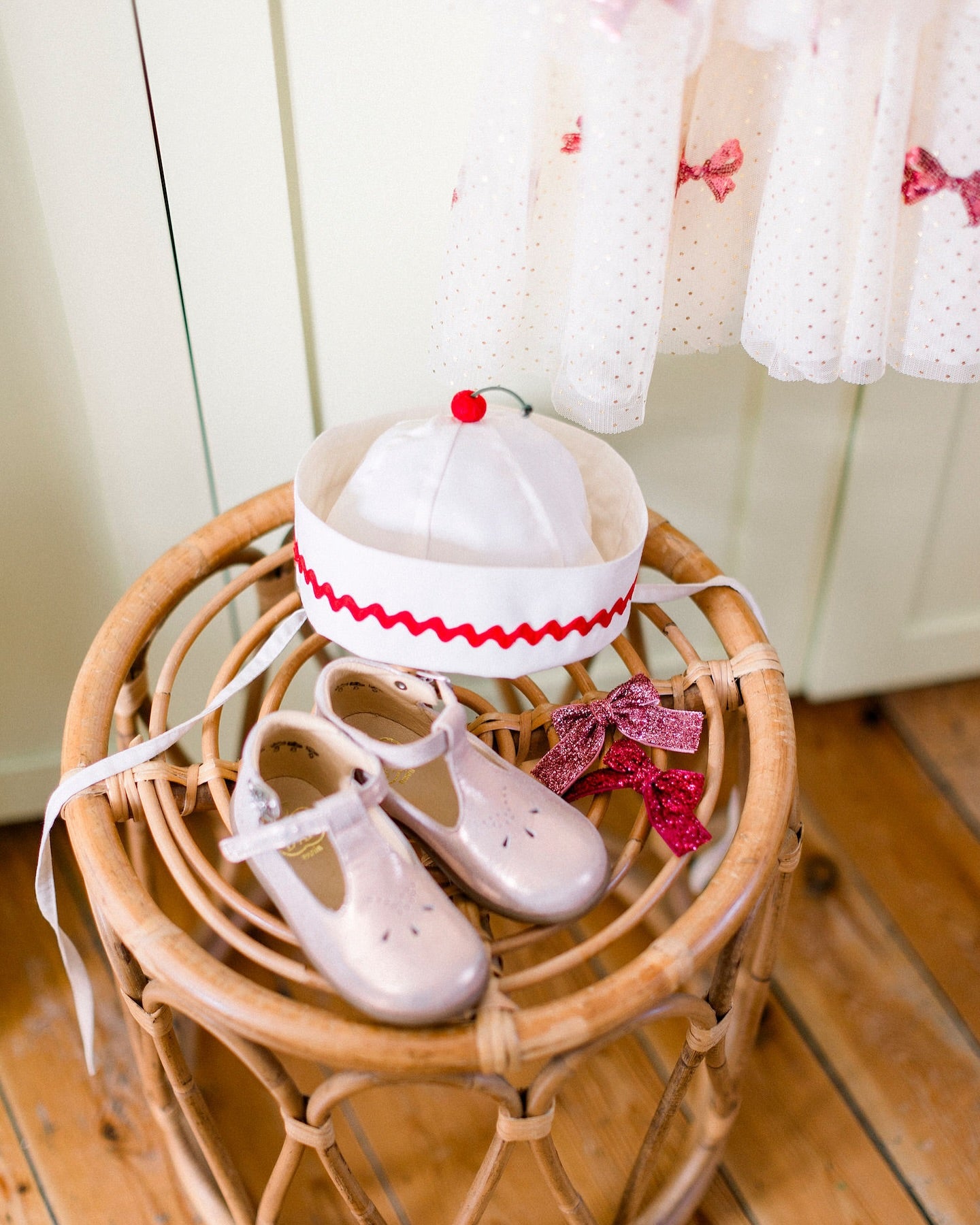 Cherry Sailor Baby Hat image 7