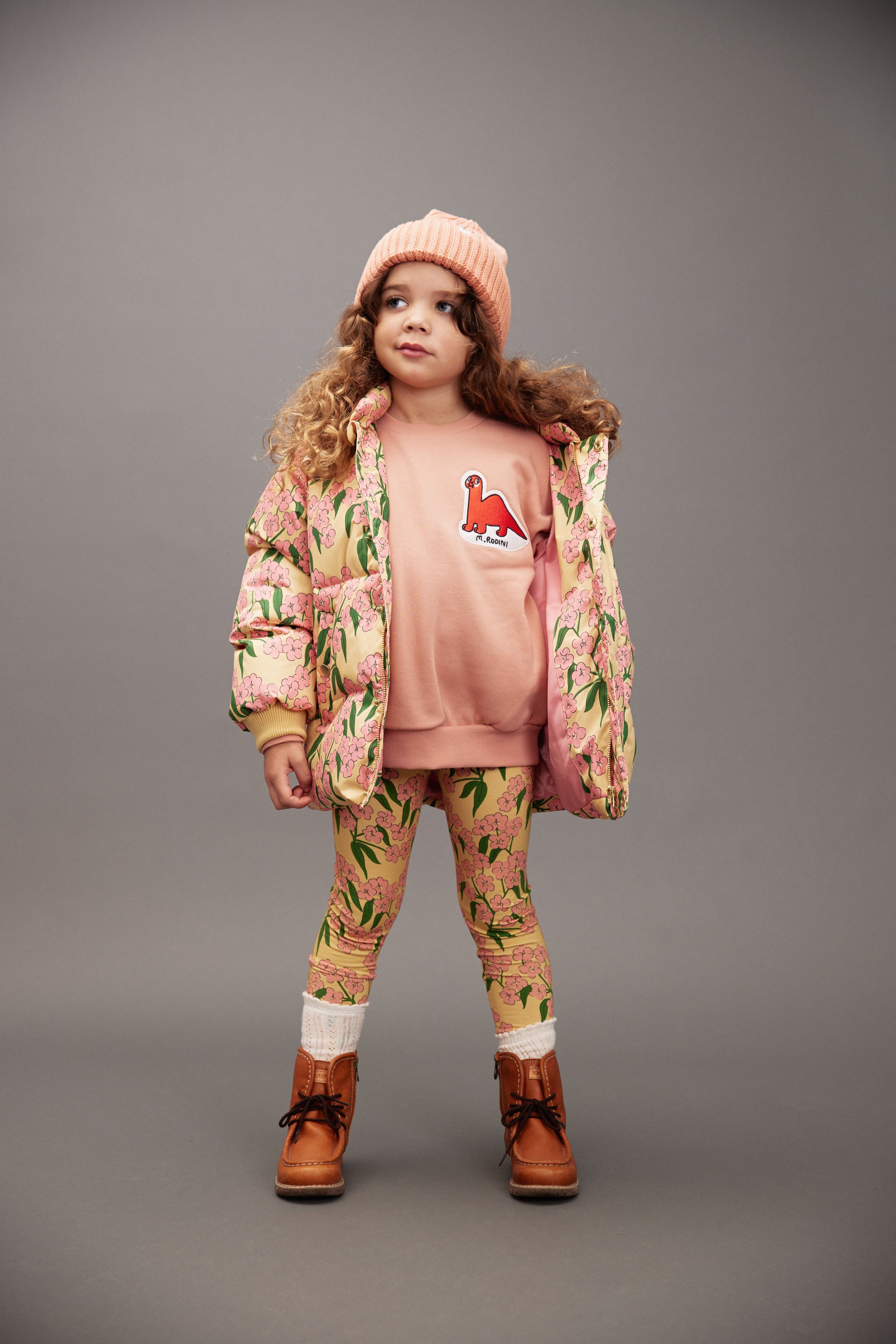 Alpine Flowers Hooded Puffer Jacket image 1