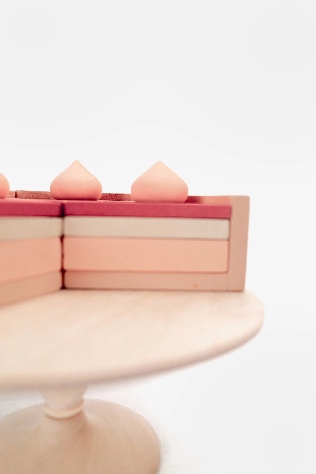 Wooden Stackable Strawberry Cake