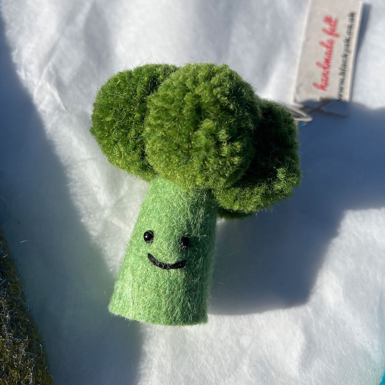 Broccoli Felt Keychain image 2