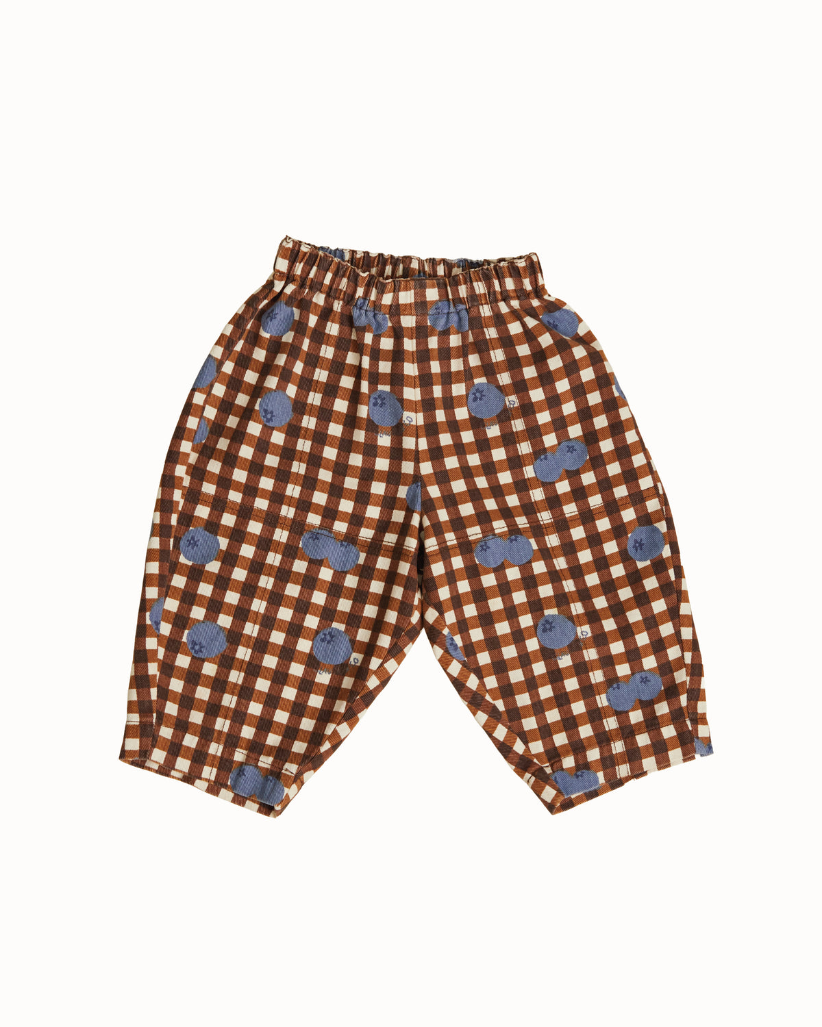 Rex Blueberry Gingham Trouser Organic Cotton