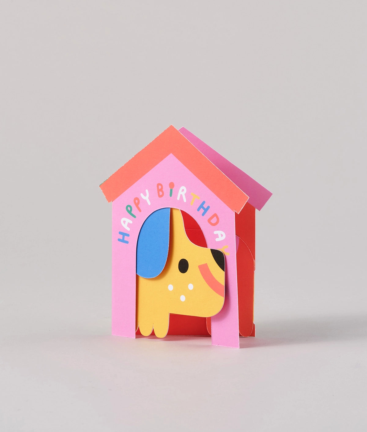 Dog in House Fold Out Kid's Birthday Card image 0