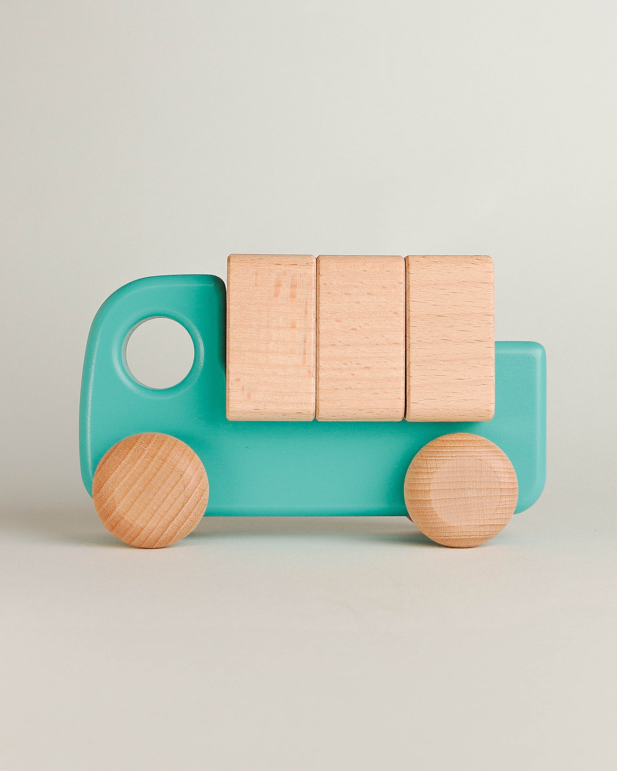 Truck with Blocks Teal | Wooden Toys image 0