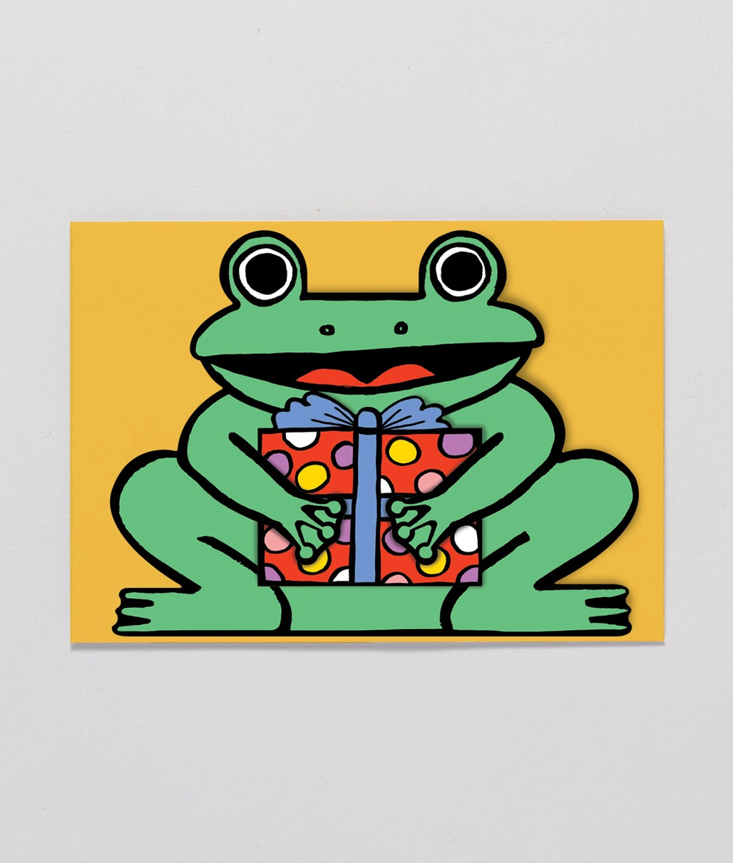 Frog with Mini Card Kid's Greetings Card image 2