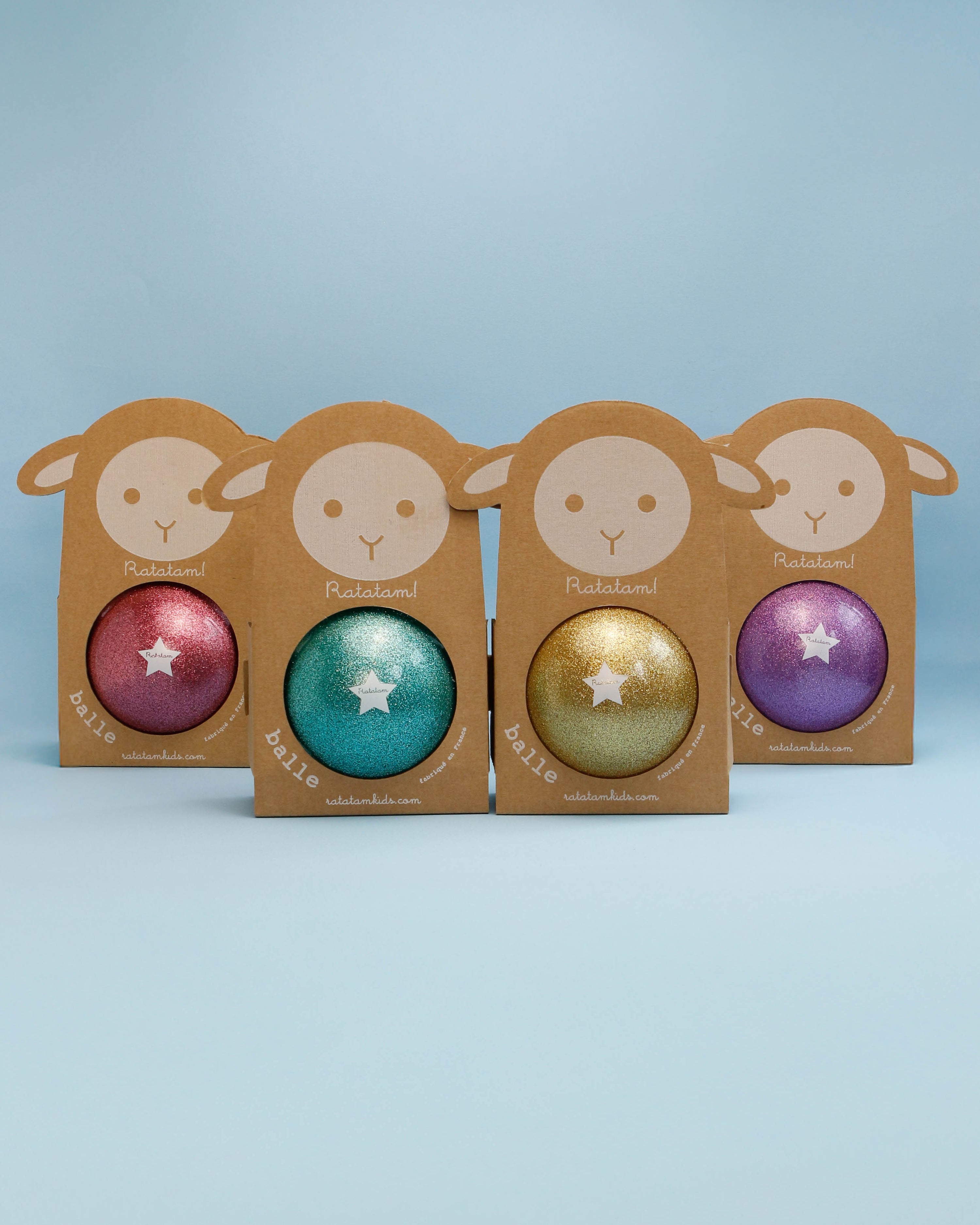 Glitter Blue Sheep Balloon Ball | 10cm image 1