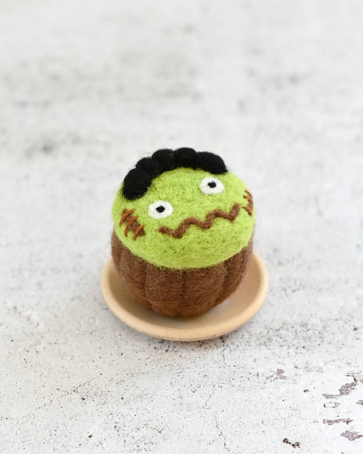 Felt Cupcake  Green Monster image 0