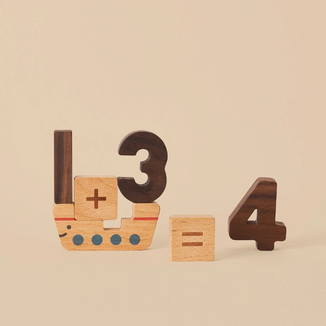 Wooden Numbers Play Block Set image 5