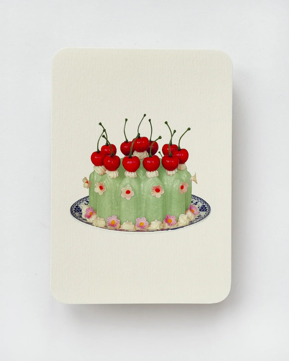 Chartreuse Cream Blancmange Greeting Card image 0
