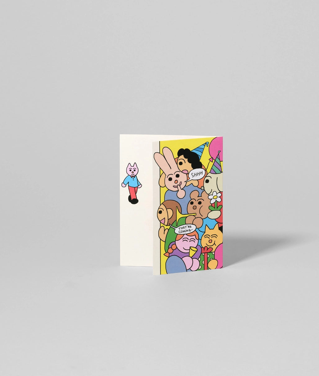 Shhh Surprise Birthday Fold Out Card image 1