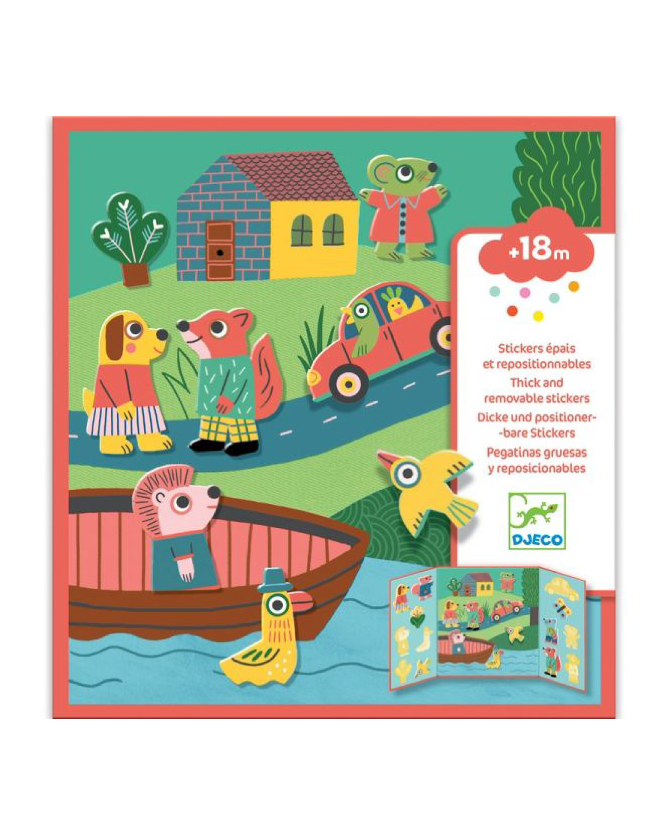 Animals Reusable Stickers