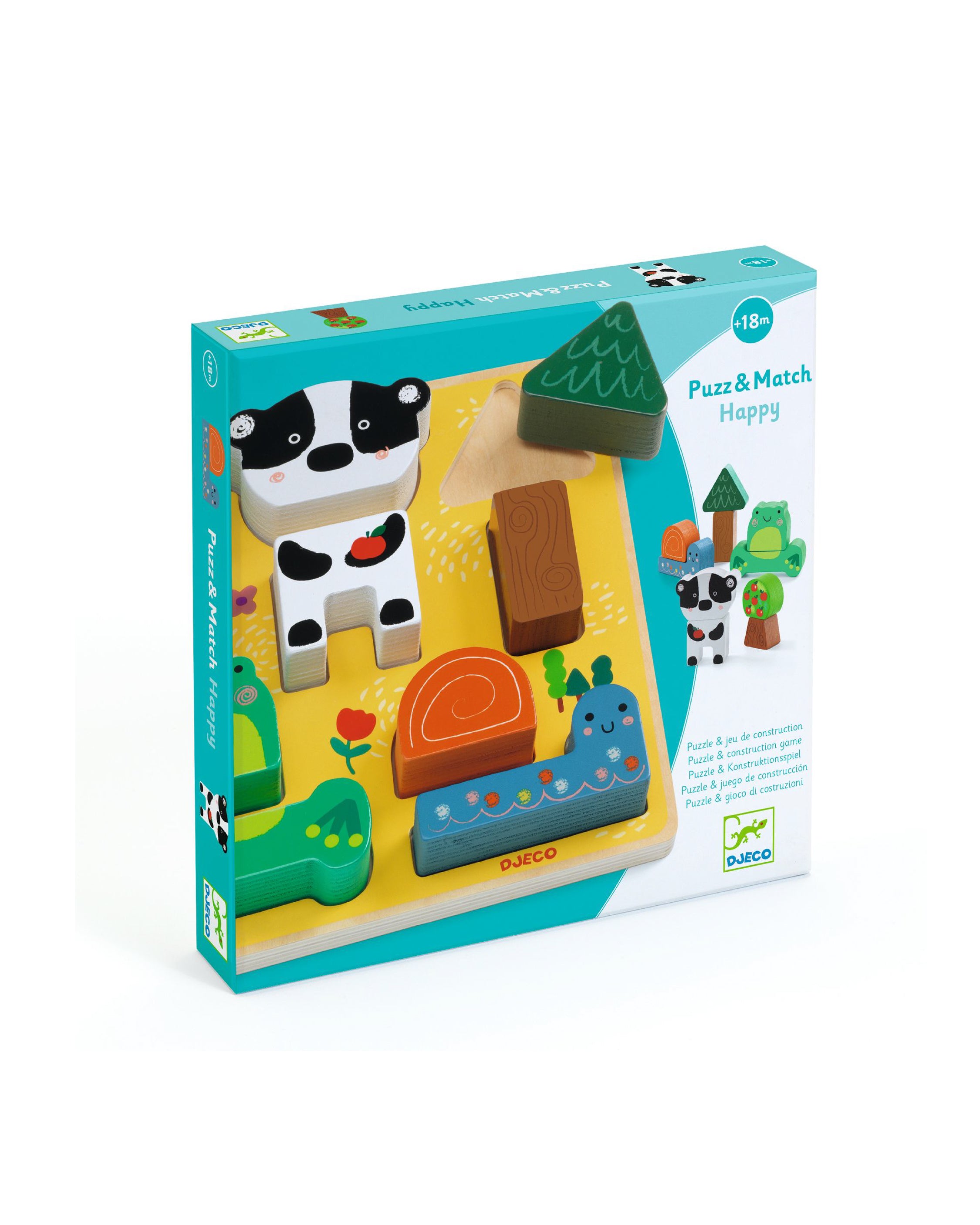 Wooden Puzzle & Animals Match Blocks
