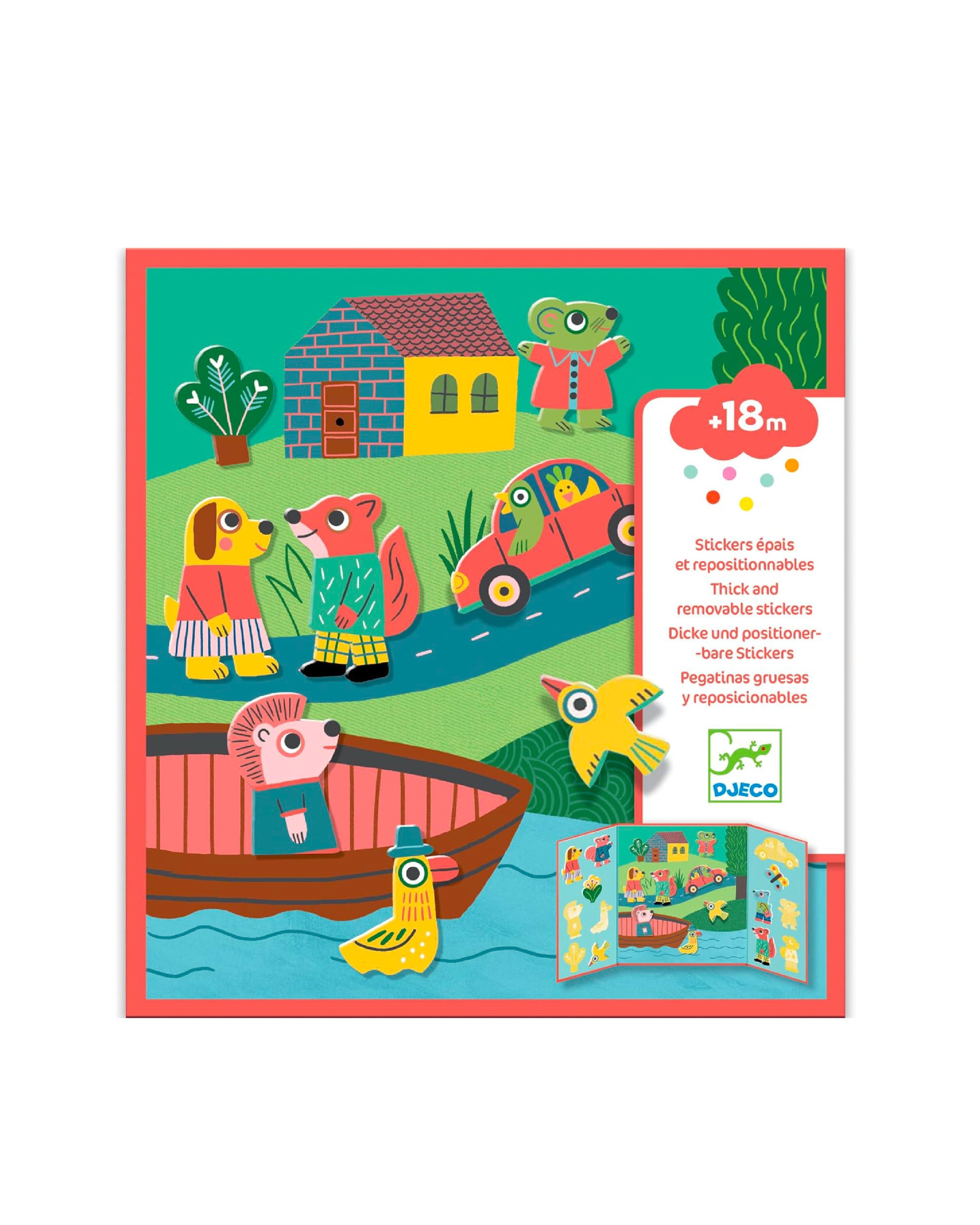 Animals Reusable Stickers