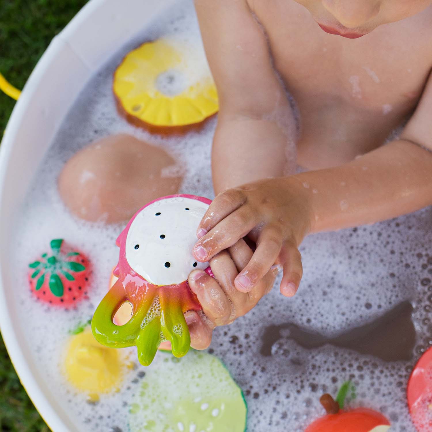 Dragonfruit Natural Rubber Baby Teether