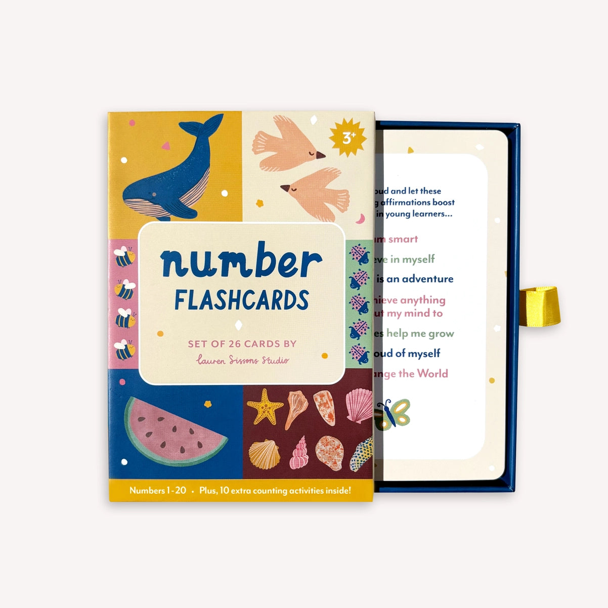 1- 20 Illustrated Number Flashcards image 5
