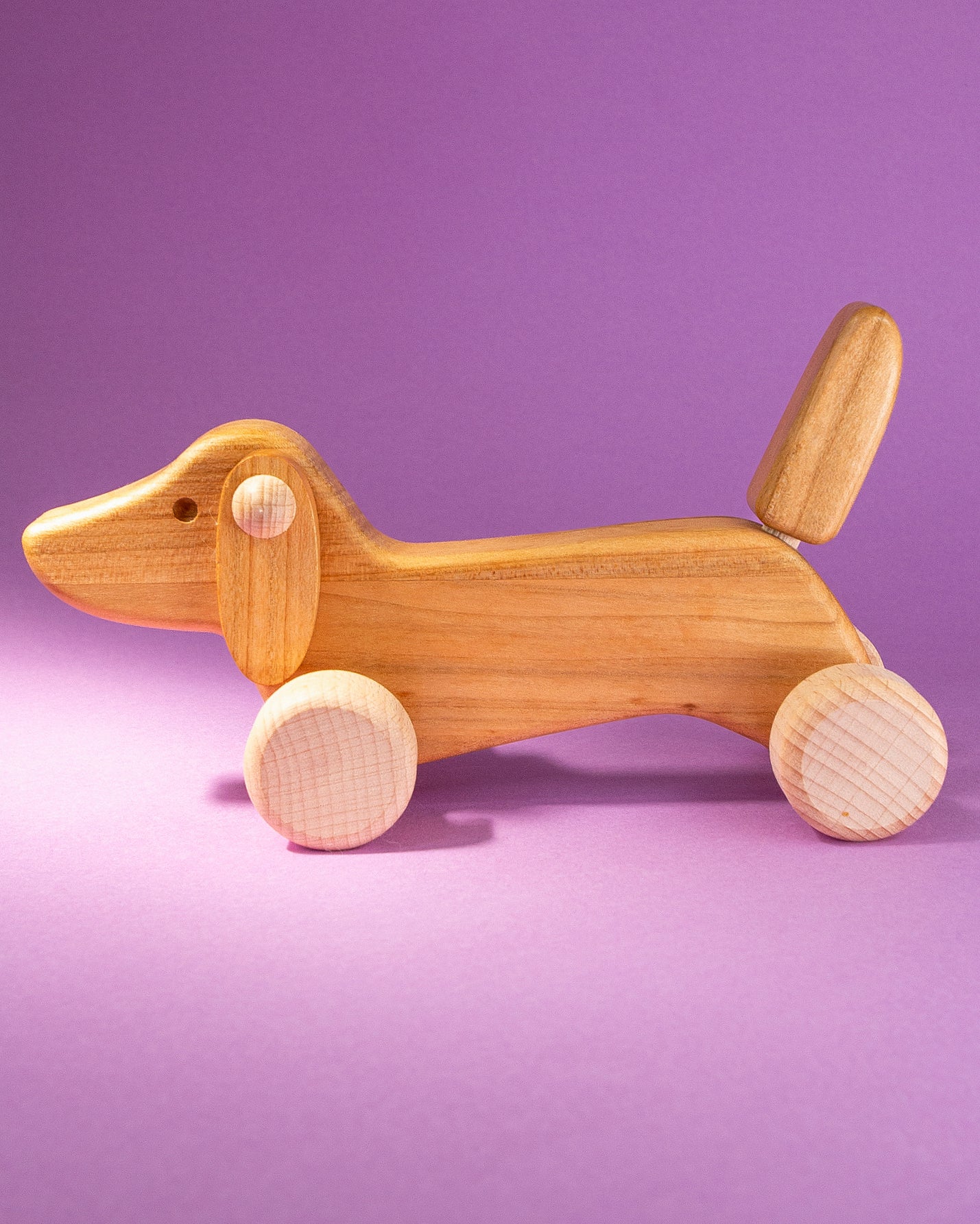 Push Dachshund Wooden Puppy image 0