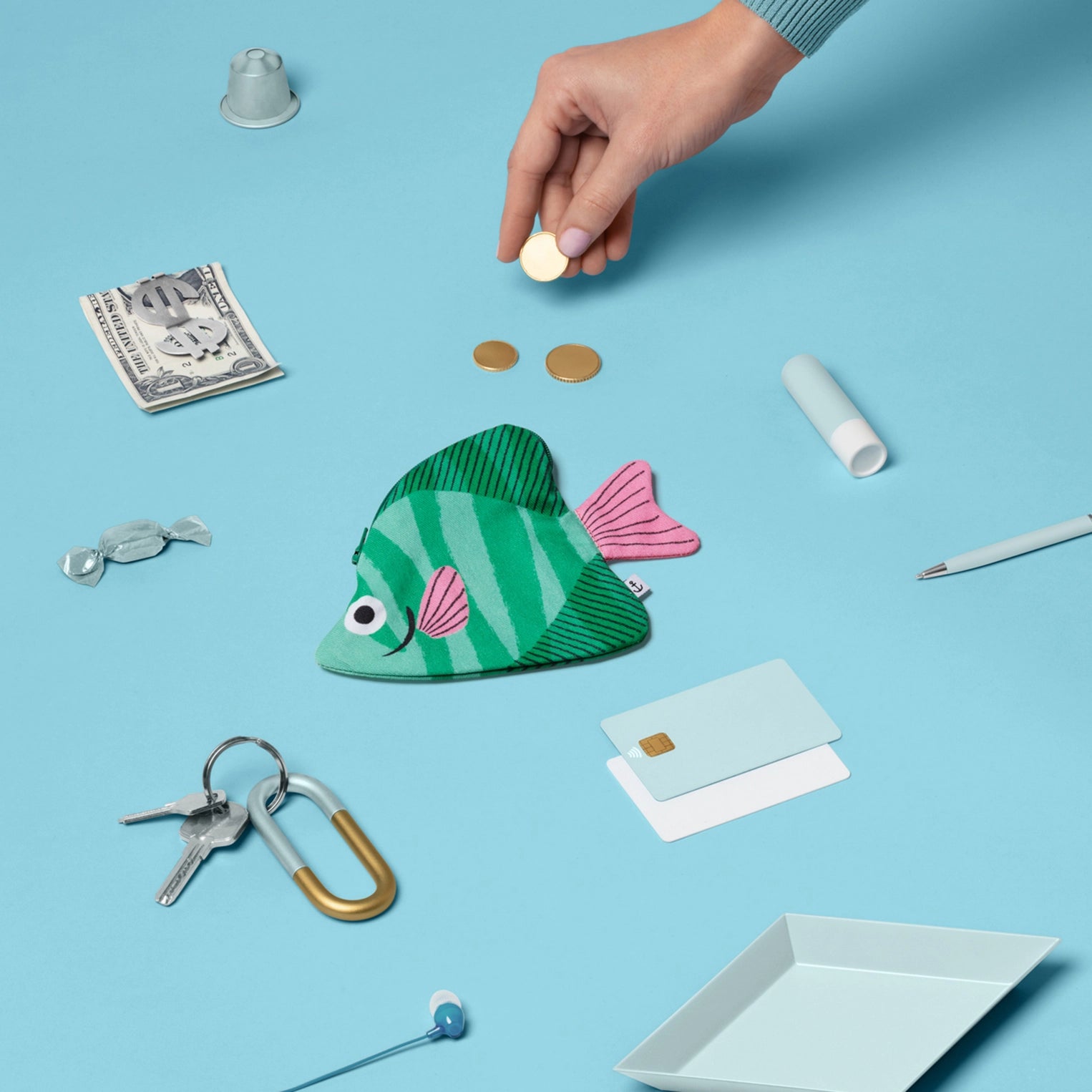 Moonyfish Green Pouch image 2