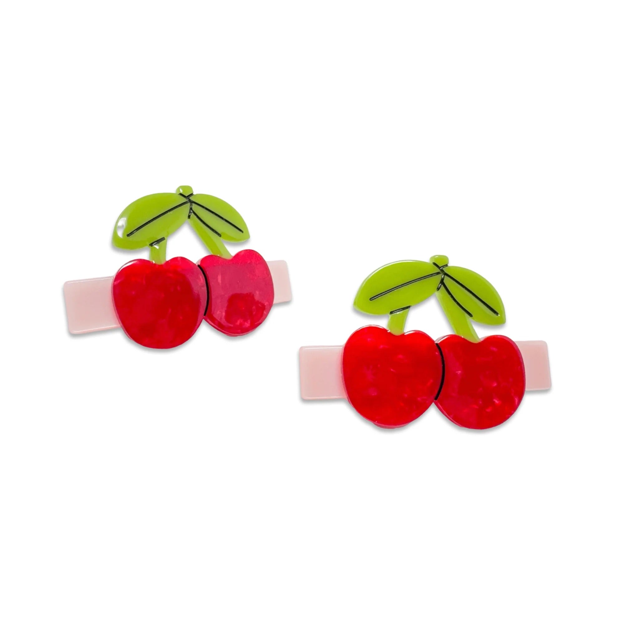 Cherry Alligator Hair Clip Set image 0