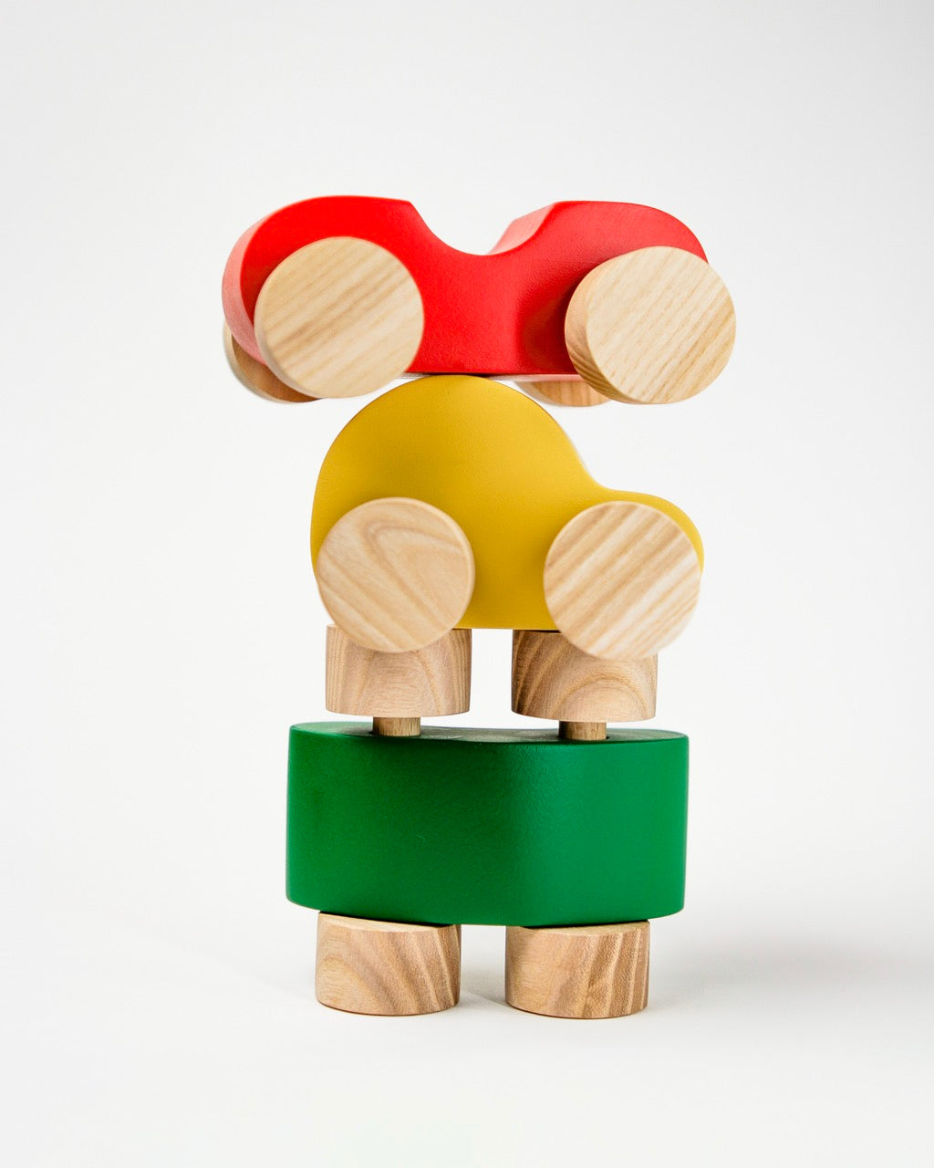 Stackable Car Set | 3 Fun Colours - Ketchup, Mustard, and Relish image 2
