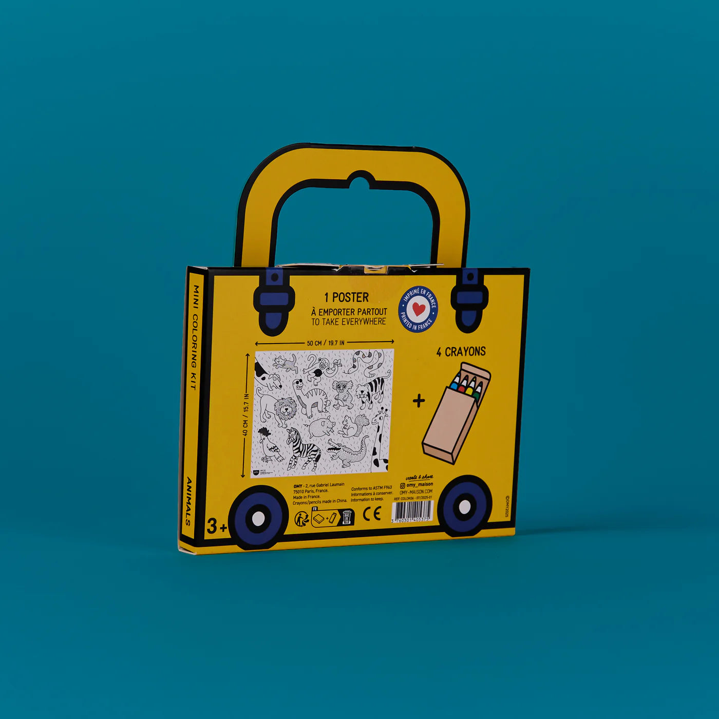 Animal Mini Colouring Kit with Crayons image 3