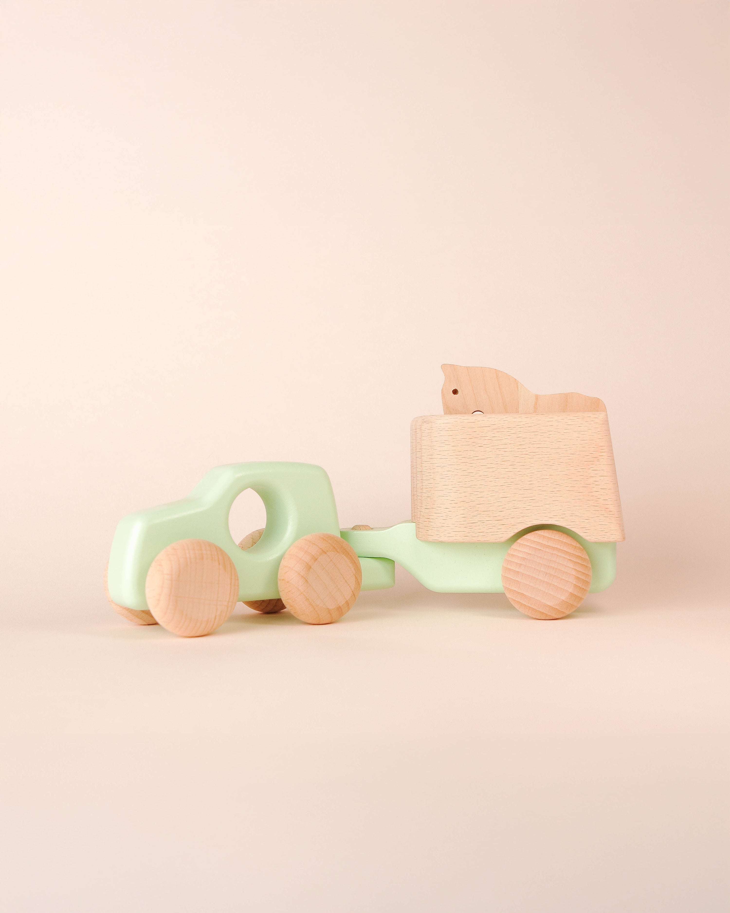 Car with Horse | Wooden Toys image 0