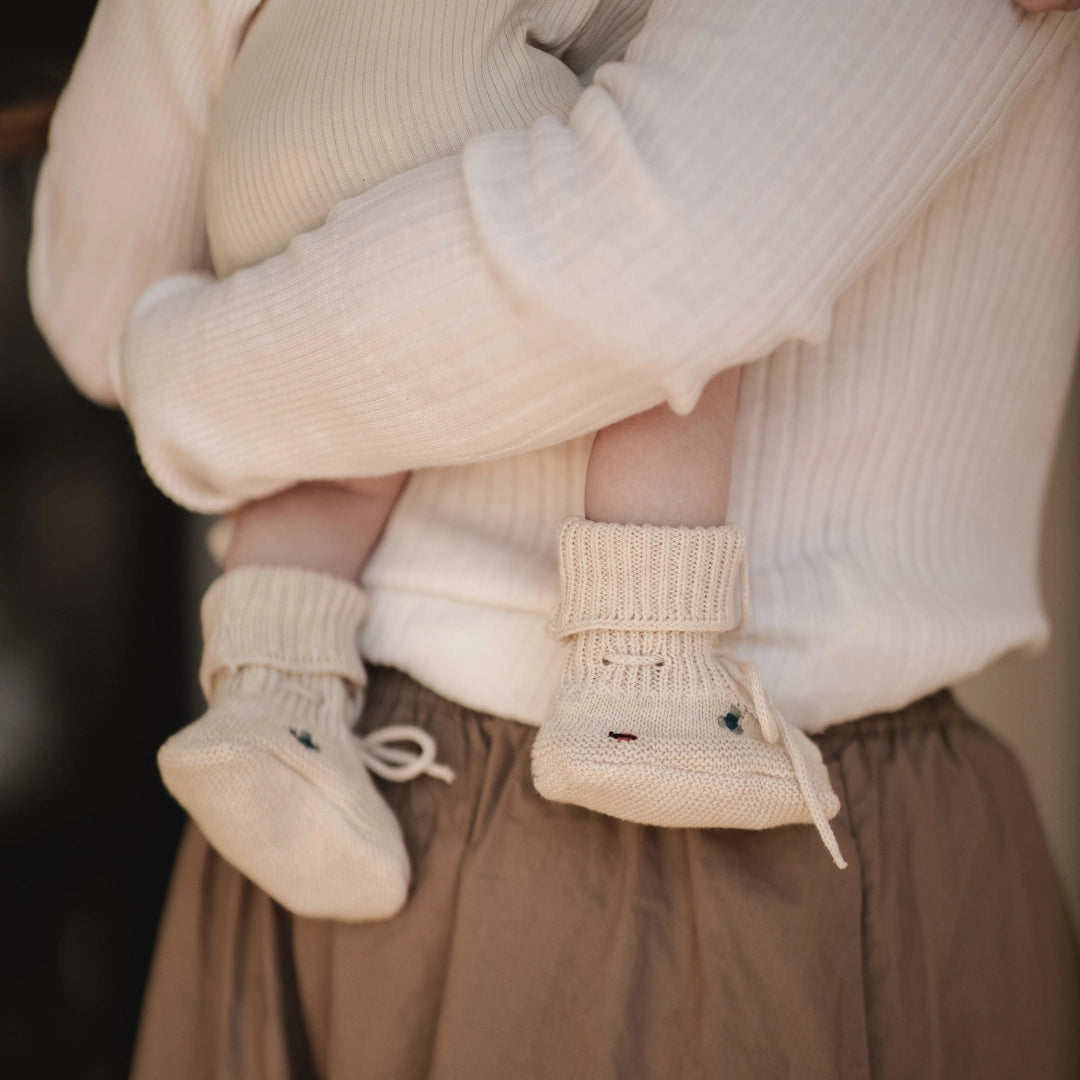 Baby Knitted Clover Booties image 3