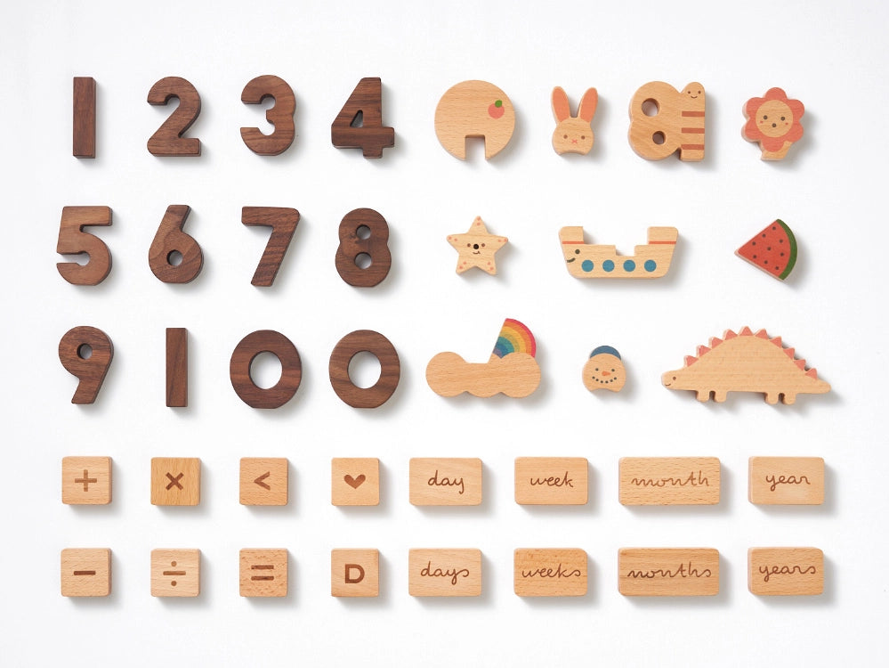 Wooden Numbers Play Block Set image 6