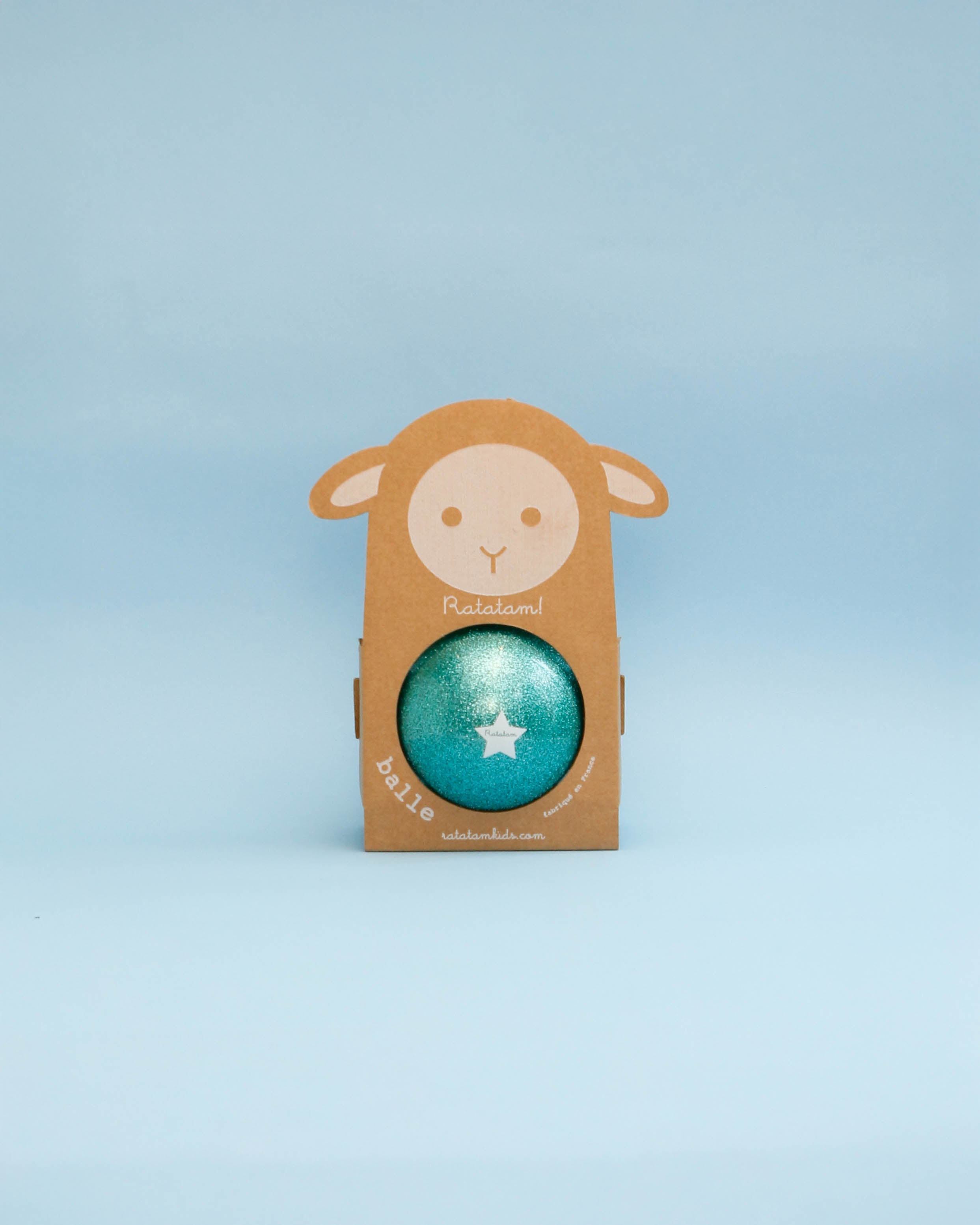 Glitter Blue Sheep Balloon Ball | 10cm image 0