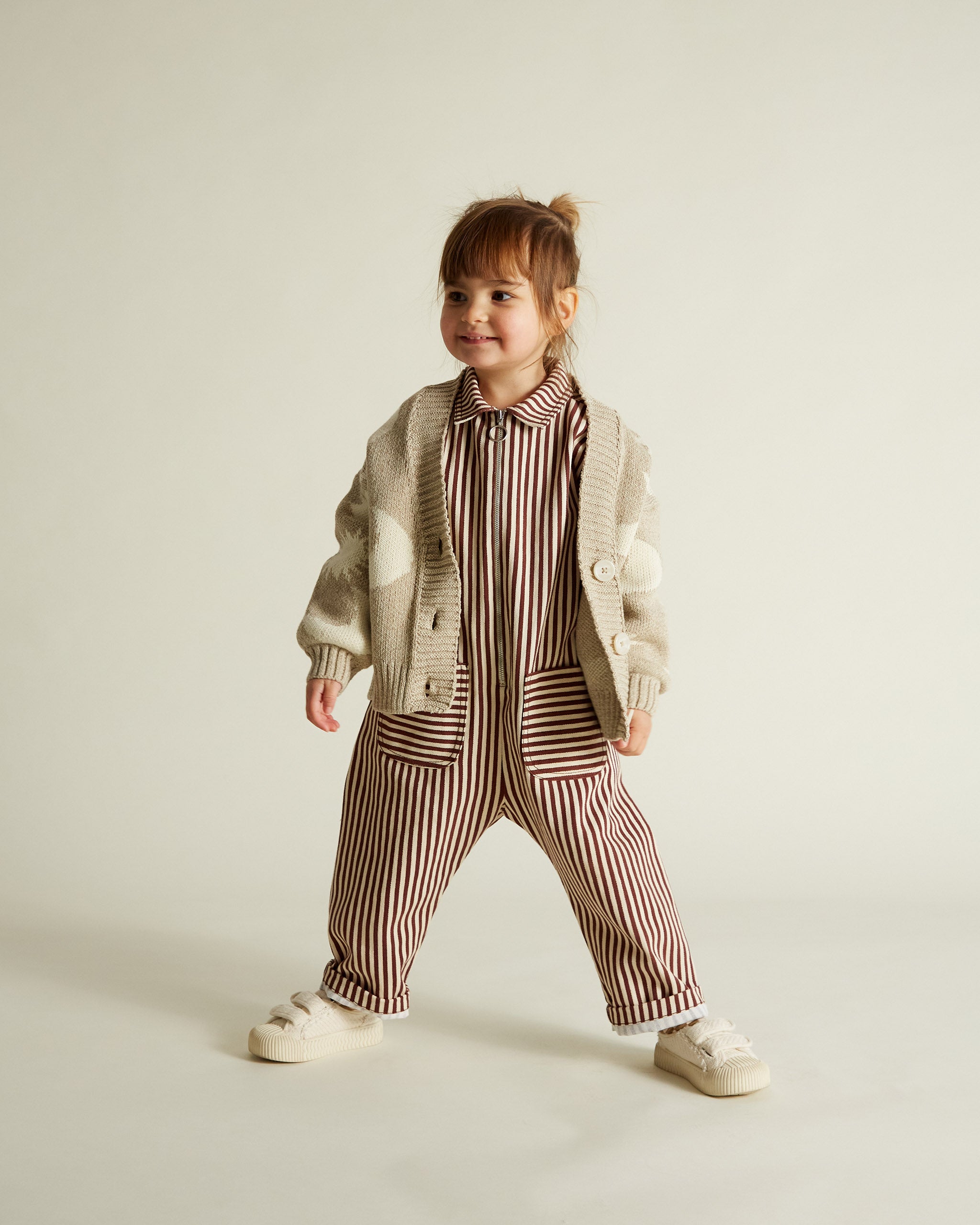 Syd Maroon Stripe Boilersuit image 1