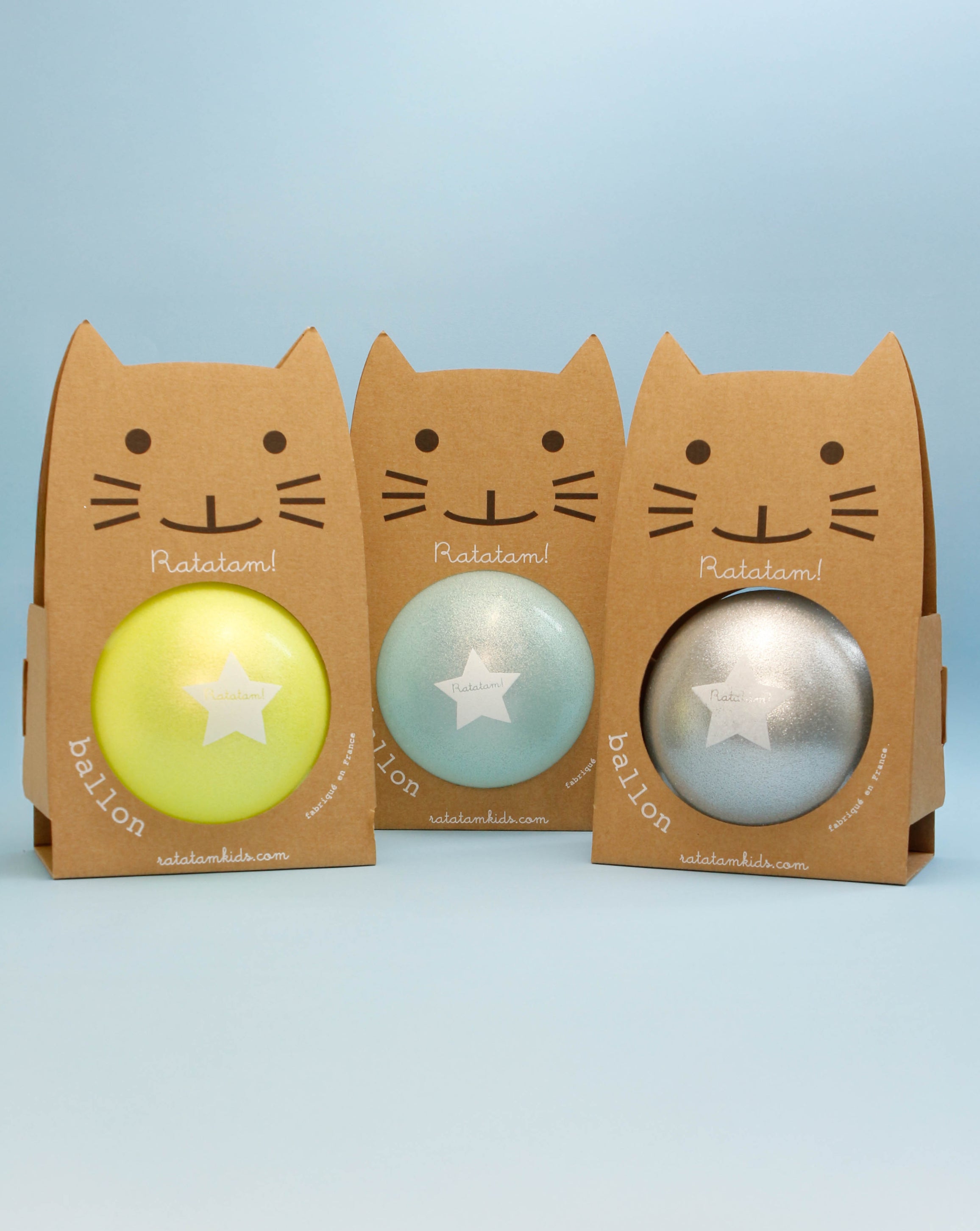 Glitter Sliver Cat Balloon ball | 15cm image 1