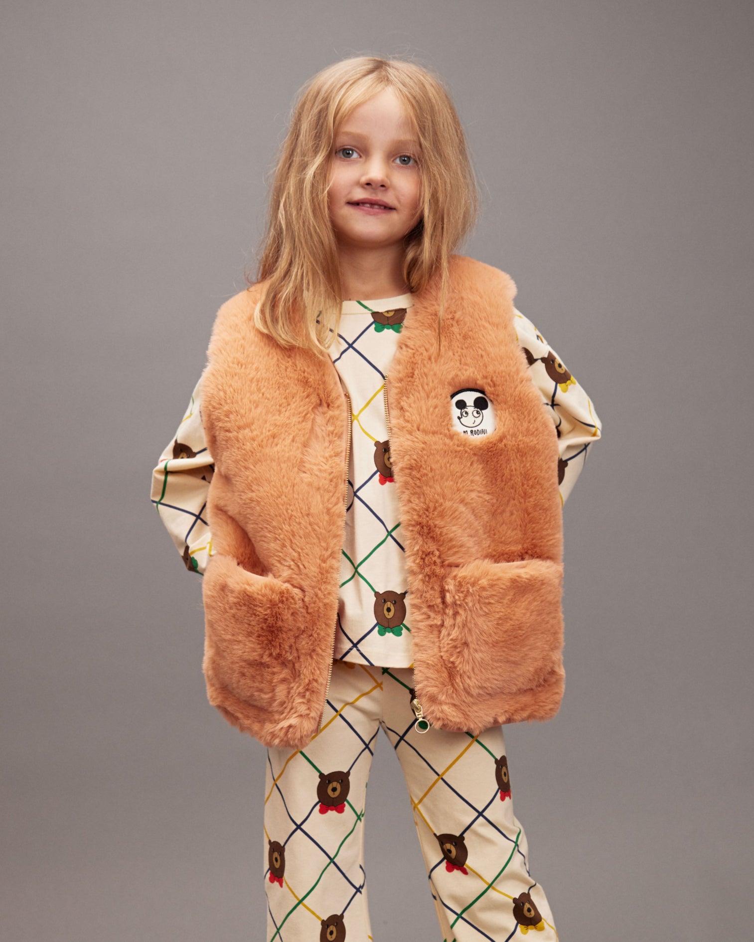 Bear Check Long Sleeve T-shirt image 1