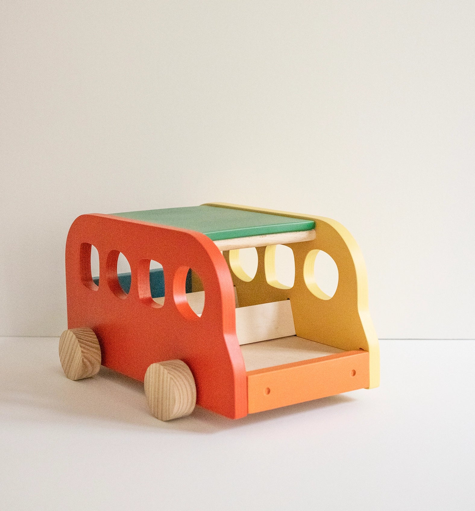 Wooden Toy Bus | Multi Colour image 1