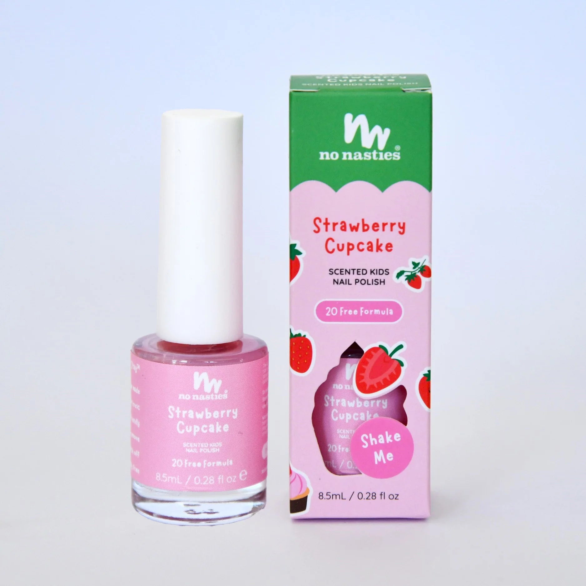 Water Based Scented Scratch Off Kids Nail Polish, Strawberry Cupcake