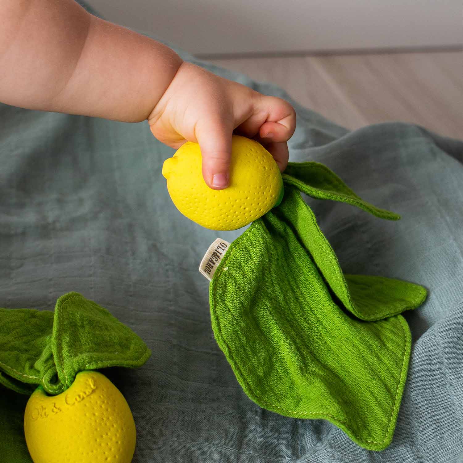 Mini Lemon Natural Rubber Doudou-Teether