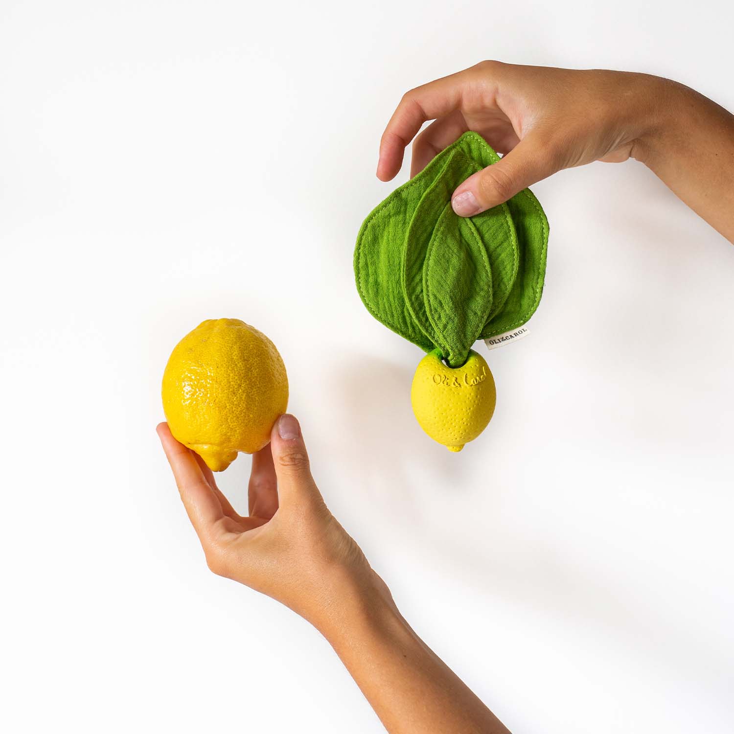 Mini Lemon Natural Rubber Doudou-Teether