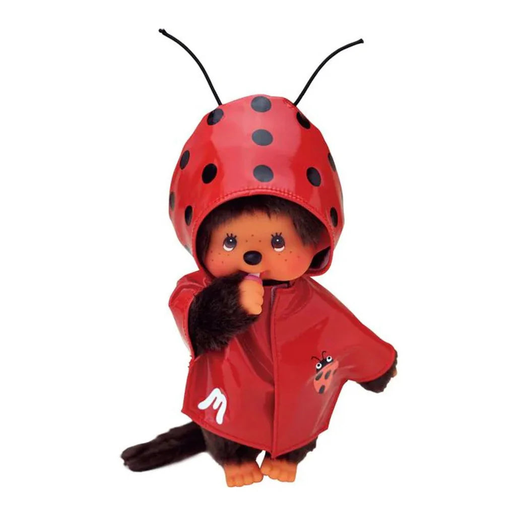 Monchhichi Ladybug Raincoat Plush (pre-order, stock in the first week of Aug)
