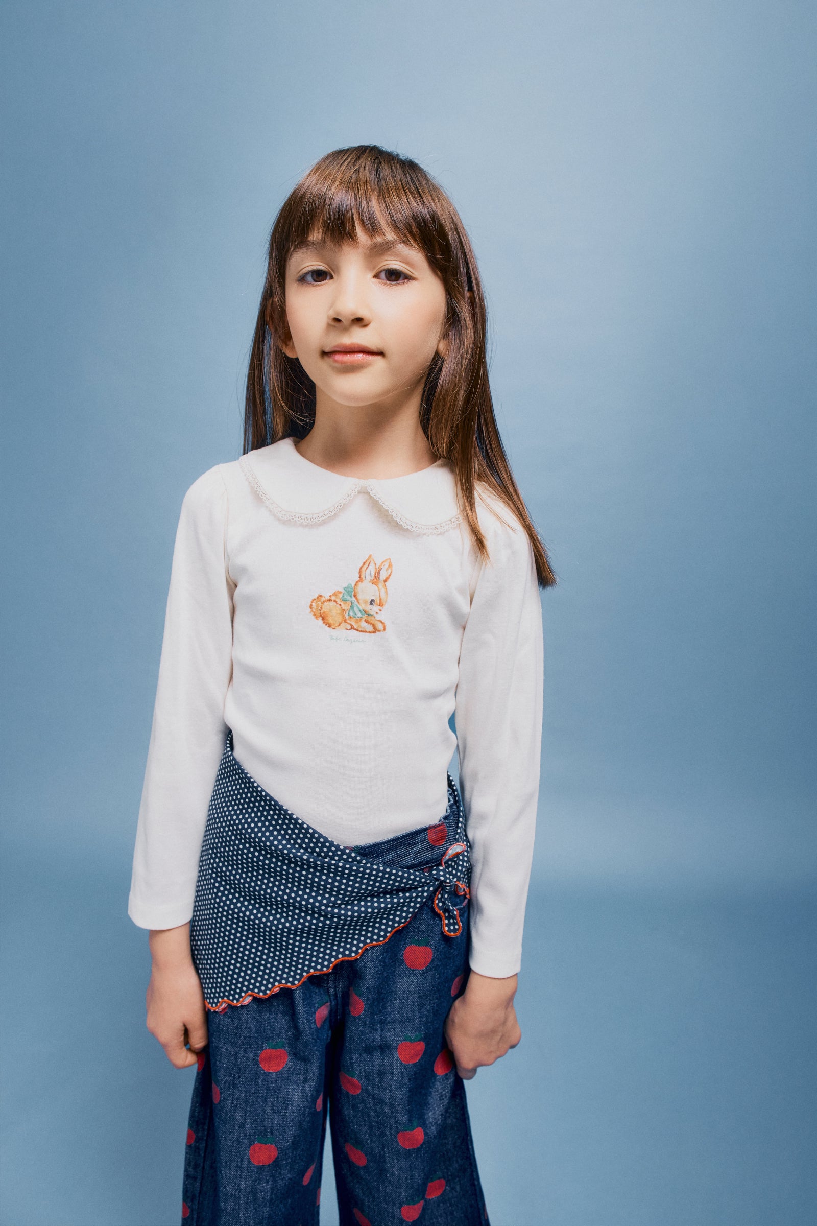 Poppy Clover Bow Bunny Tee