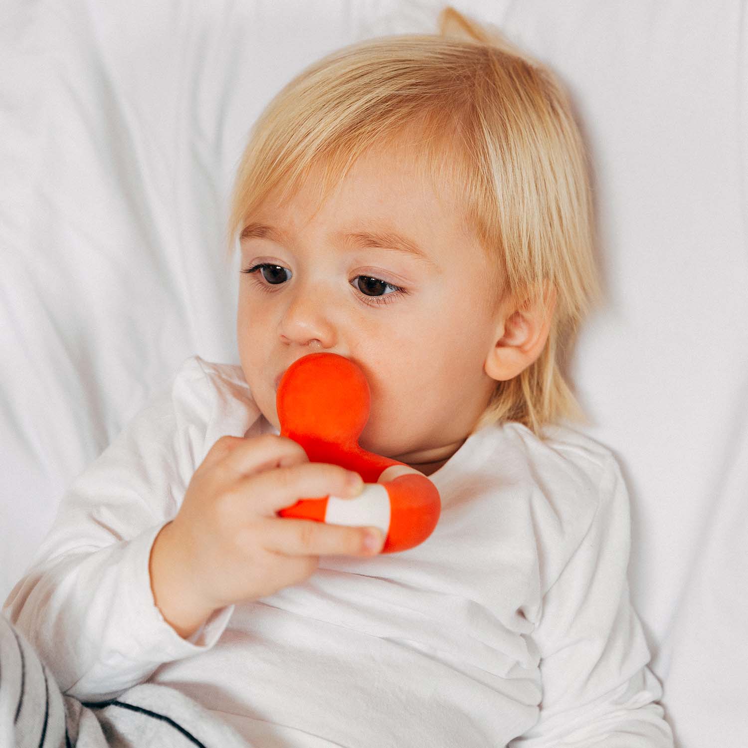 Flo the Floatie Red Natural Rubber Bath Toy
