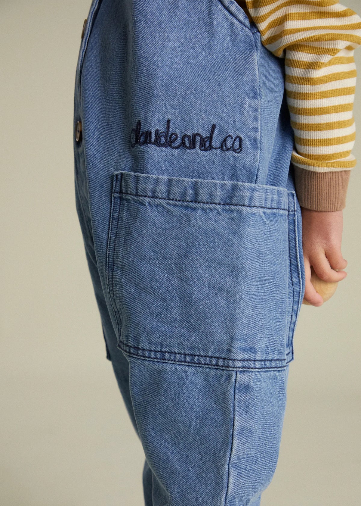 Wren Denim Sleeveless Overall Organic Cotton